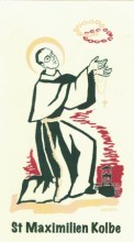 carte saint patron pour le prenom Maximilien et Kolbe